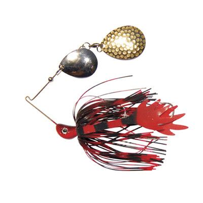 Bassman Codman Spinner Bait Lure 1/2oz Black / Red, Black / Red, bcf_hi-res