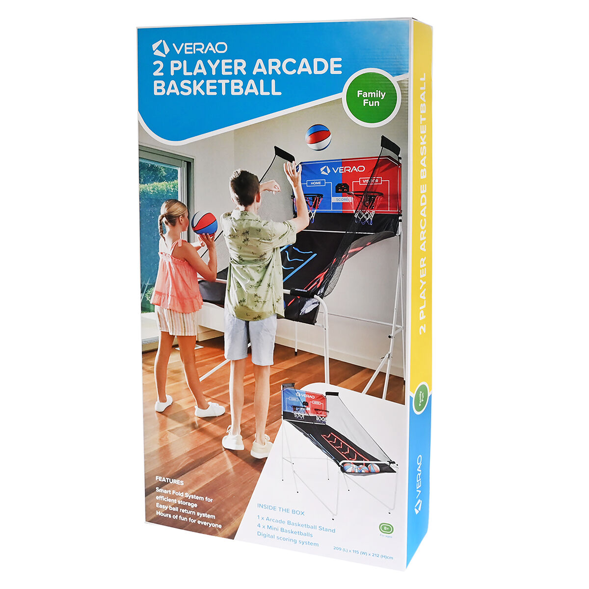 Verao 2 Player Arcade Basketball System, , bcf_hi-res