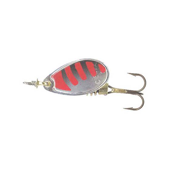 Celta Spinner Lure Size 2 Silver Red Black, Silver Red Black, bcf_hi-res