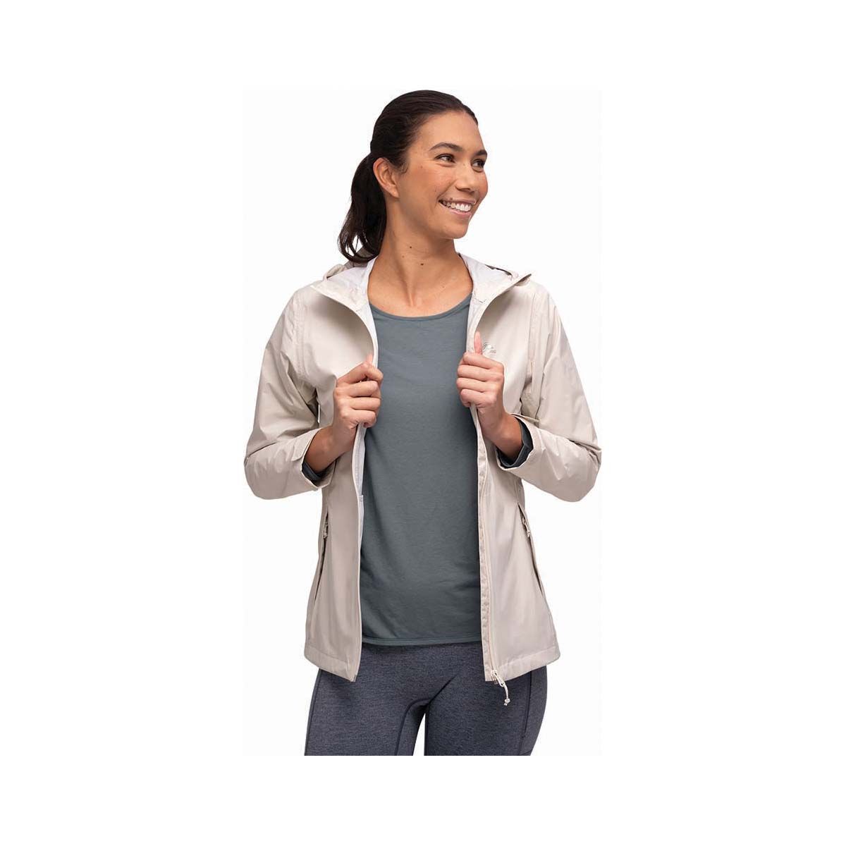 Macpac Women's Mistral Rain Jacket, Moonbeam, bcf_hi-res