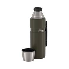 Thermos King Stainless Steel Flask 1.2L Matte Army, Matte Army, bcf_hi-res