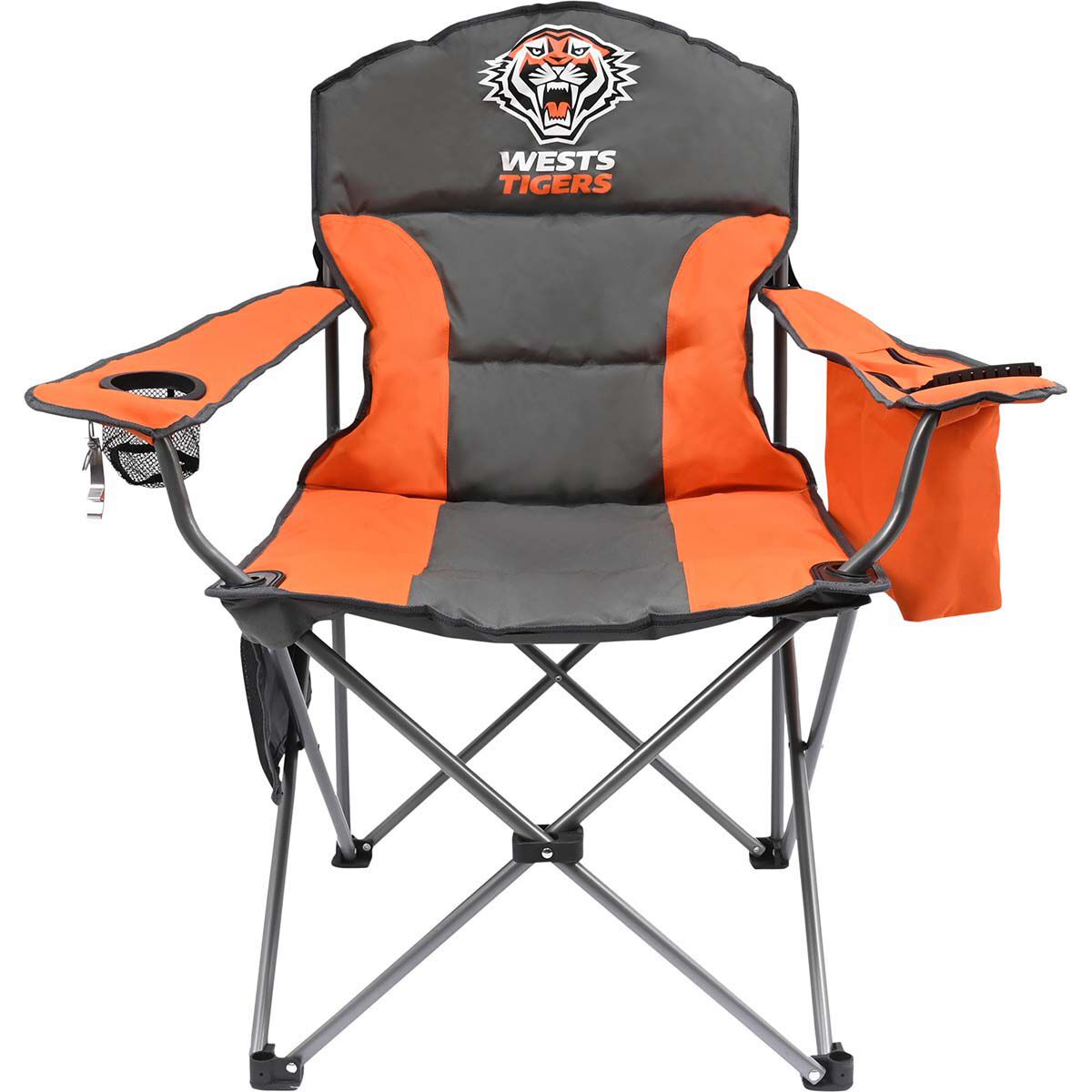 NRL Wests Tigers Camp Chair 130kg, , bcf_hi-res
