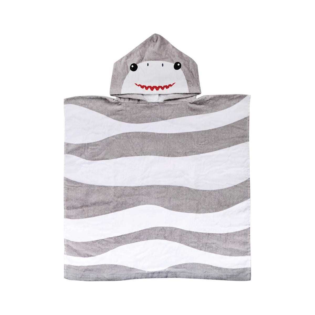 Kids Hooded Towel Shark, , bcf_hi-res