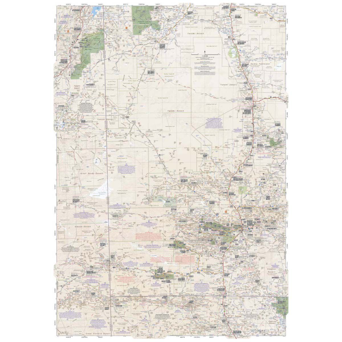 Hema Map Great Desert Tracks Central Sheet, , bcf_hi-res