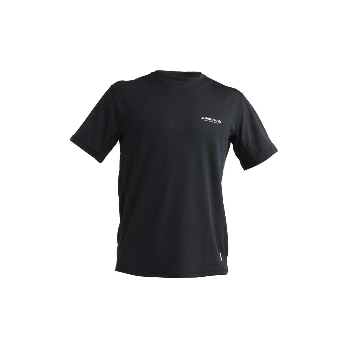 Quiksilver Men's Seagrass Short Sleeve Rashie, Black, bcf_hi-res