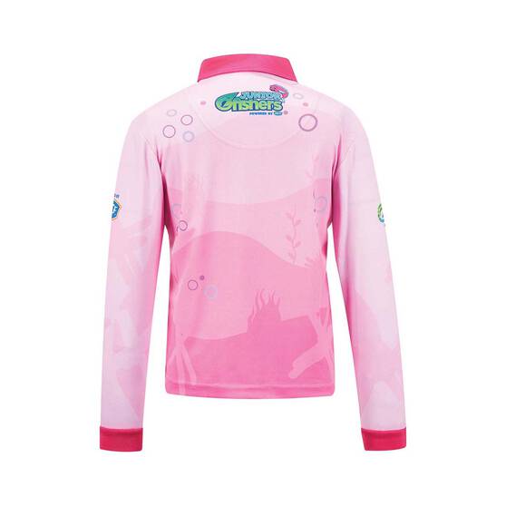BCF x OzFish Kids' Fishing Shirt, Pink, bcf_hi-res