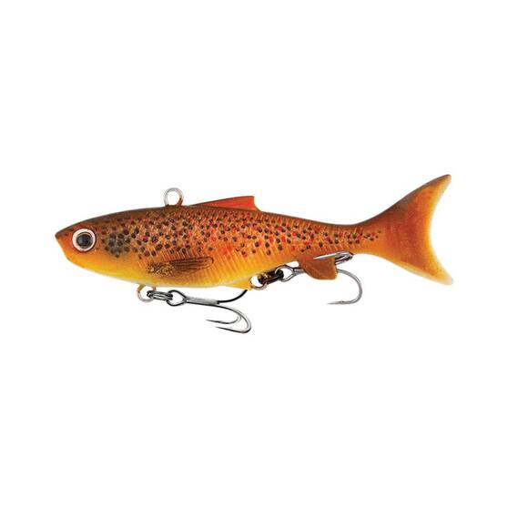 Samaki Vibelicious Thumper Tail Soft Vibe Lure 70mm 11g Brown Trout, Brown Trout, bcf_hi-res