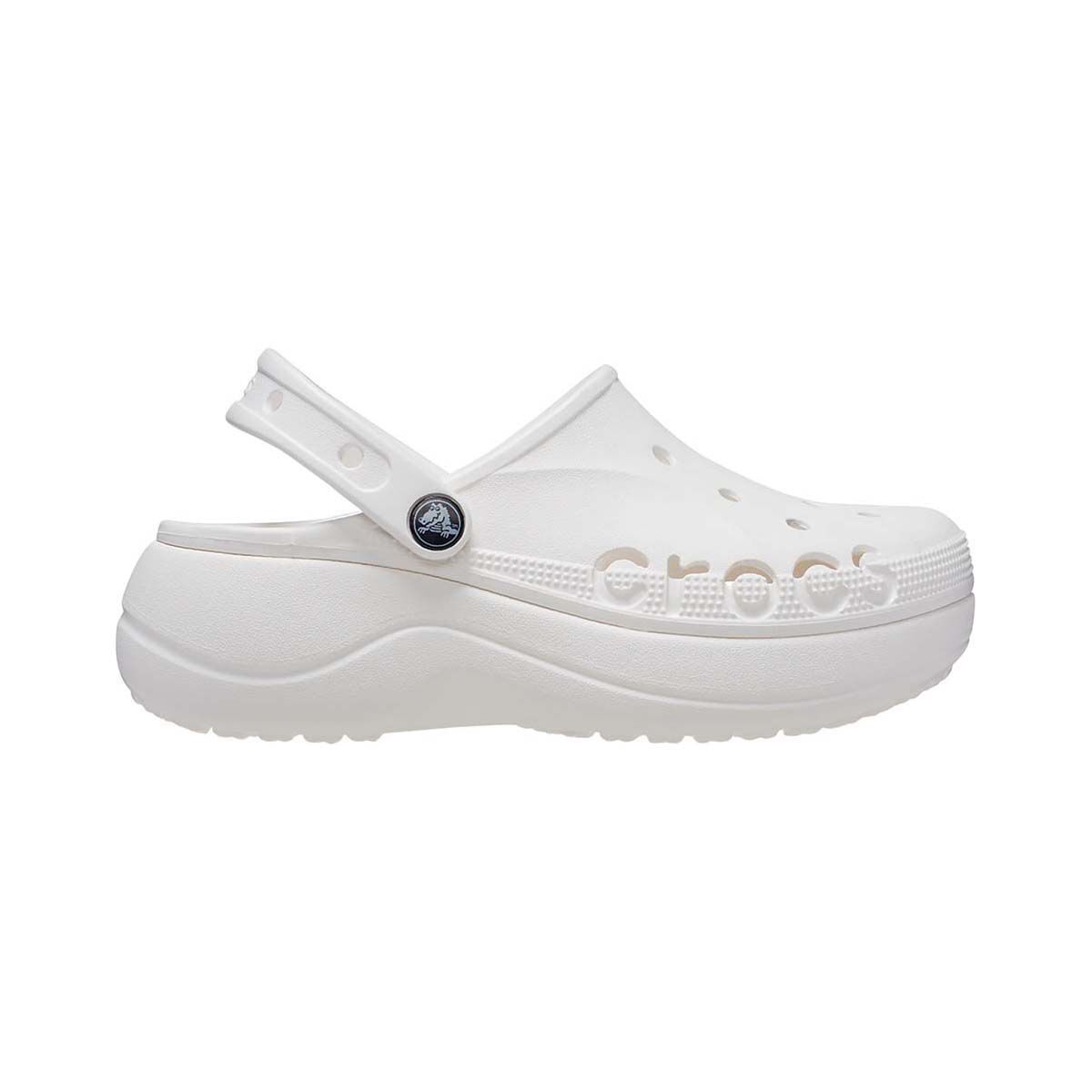Crocs Women s Platform Baya Clogs White W7 BCF