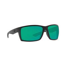 Costa Reefton Blackout Men's Sunglasses Black with Green Lens, , bcf_hi-res