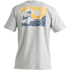 Quiksilver Waterman Men’s Tsunami Short Sleeve Tee, Grey Heather, bcf_hi-res
