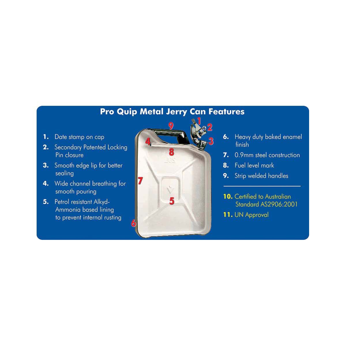 Metal Jerry Can - Petrol, 20 Litre, , bcf_hi-res