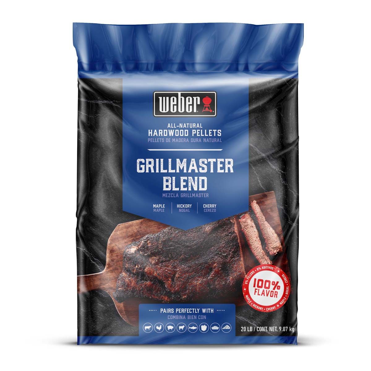 Weber Grillmaster Hardwood Smoking Pellets, , bcf_hi-res