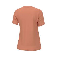 Huk Women's Crew Logo Short Sleeve Tee, Coral Reef, bcf_hi-res