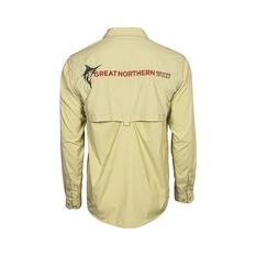 The Great Northern Brewing Co. Mens Long Sleeve Fishing Shirt, Sand, bcf_hi-res