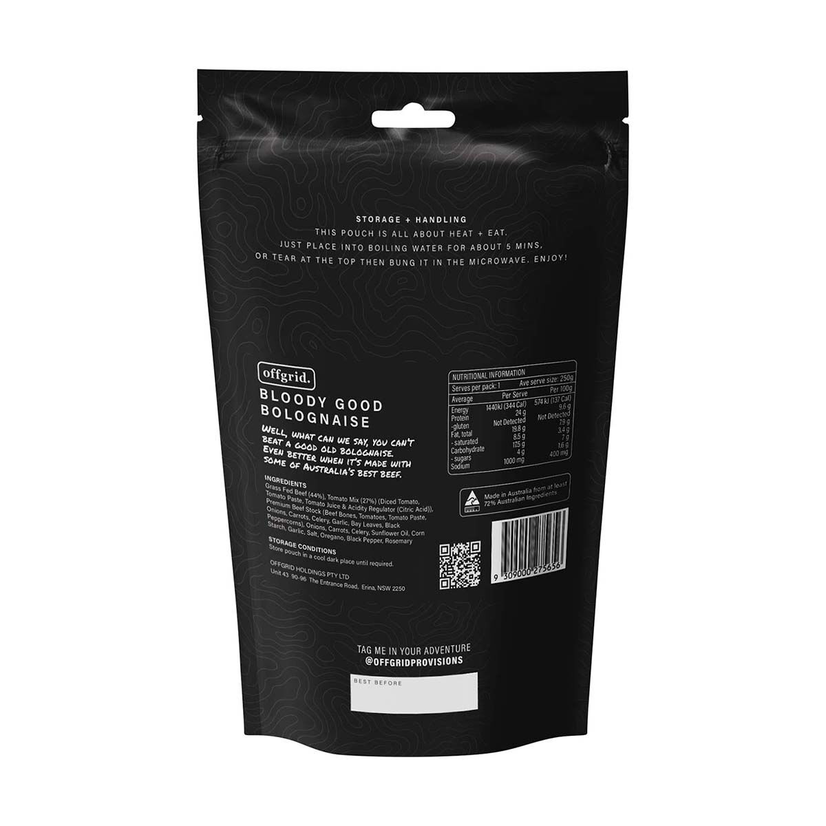 Offgrid Bloody Good Bolognaise 250g, , bcf_hi-res