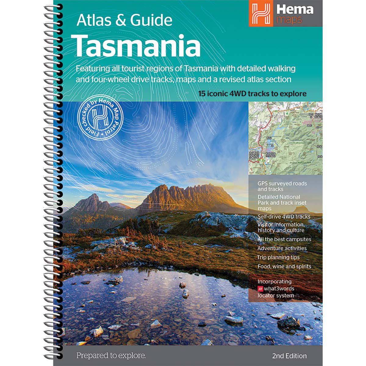 Hema Book Tasmania Atlas  Guide 2nd Ed, , bcf_hi-res