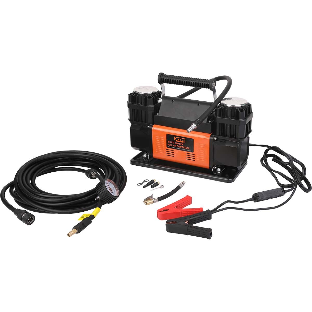 XTM Dual Air Compressor 300LPM 150PSI, , bcf_hi-res
