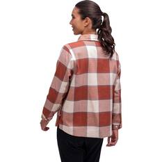 Macpac Women's Hudson Overshirt, Maple Syrup Plaid, bcf_hi-res