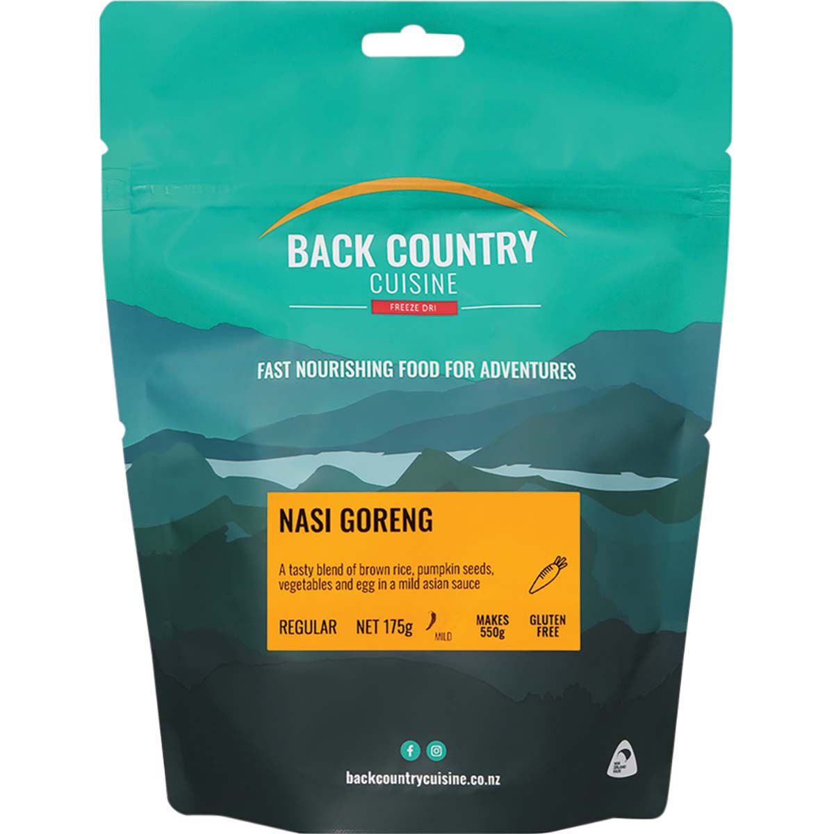 Back Country Cuisine Freeze Dried Nasi Goreng 2 Serve, , bcf_hi-res