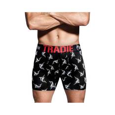 Tradie x Great Northern Co. Men's All Over Print Trunks, Black, bcf_hi-res