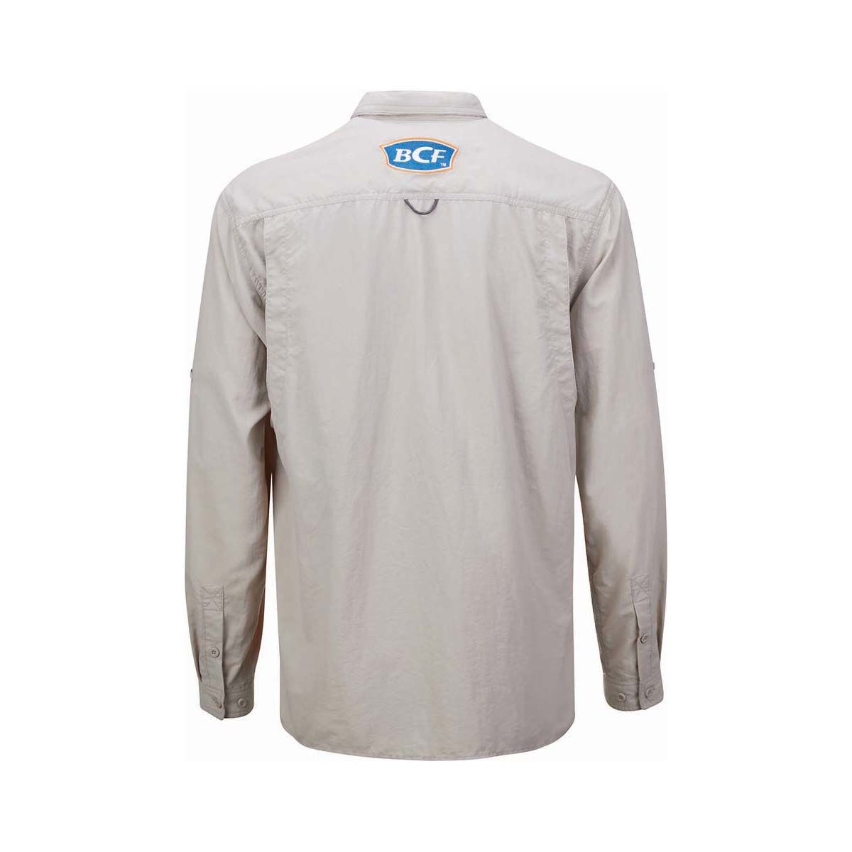BCF Men&rsquo;s Long Sleeve Fishing Shirt, Stone, bcf_hi-res