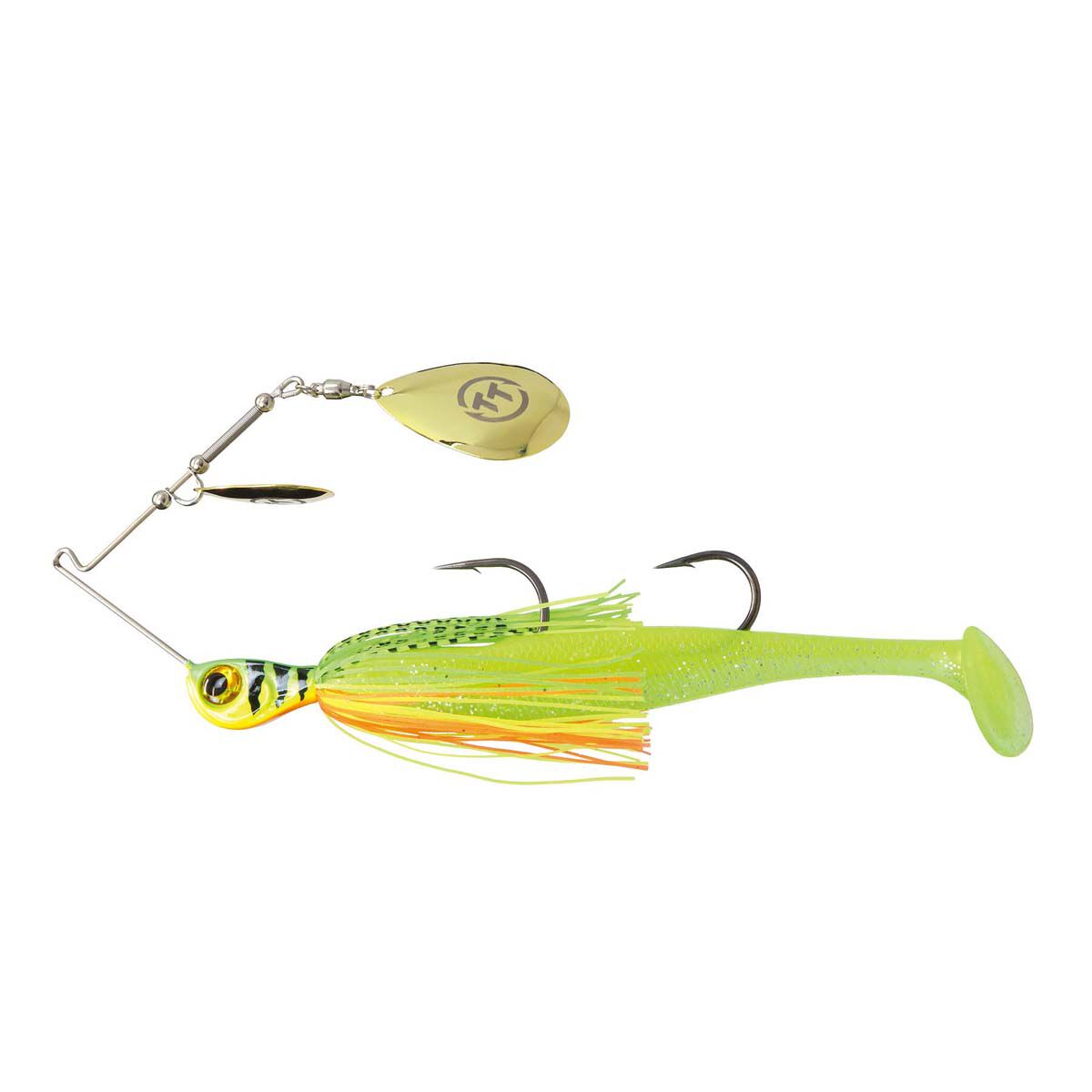 TT Fishing Tornado+ Double Colorado Rigged Spinnerbait Lure 1/2oz Fire Tiger, Fire Tiger, bcf_hi-res