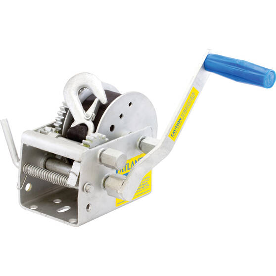 Atlantic Marine Winch 10:1/5:1/1:1 Webbing Strap S Hook 7.5m 1135kg, , bcf_hi-res