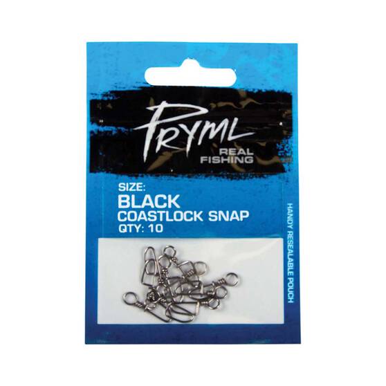 Pryml Black Coastlock Snaps 10 Pack, , bcf_hi-res