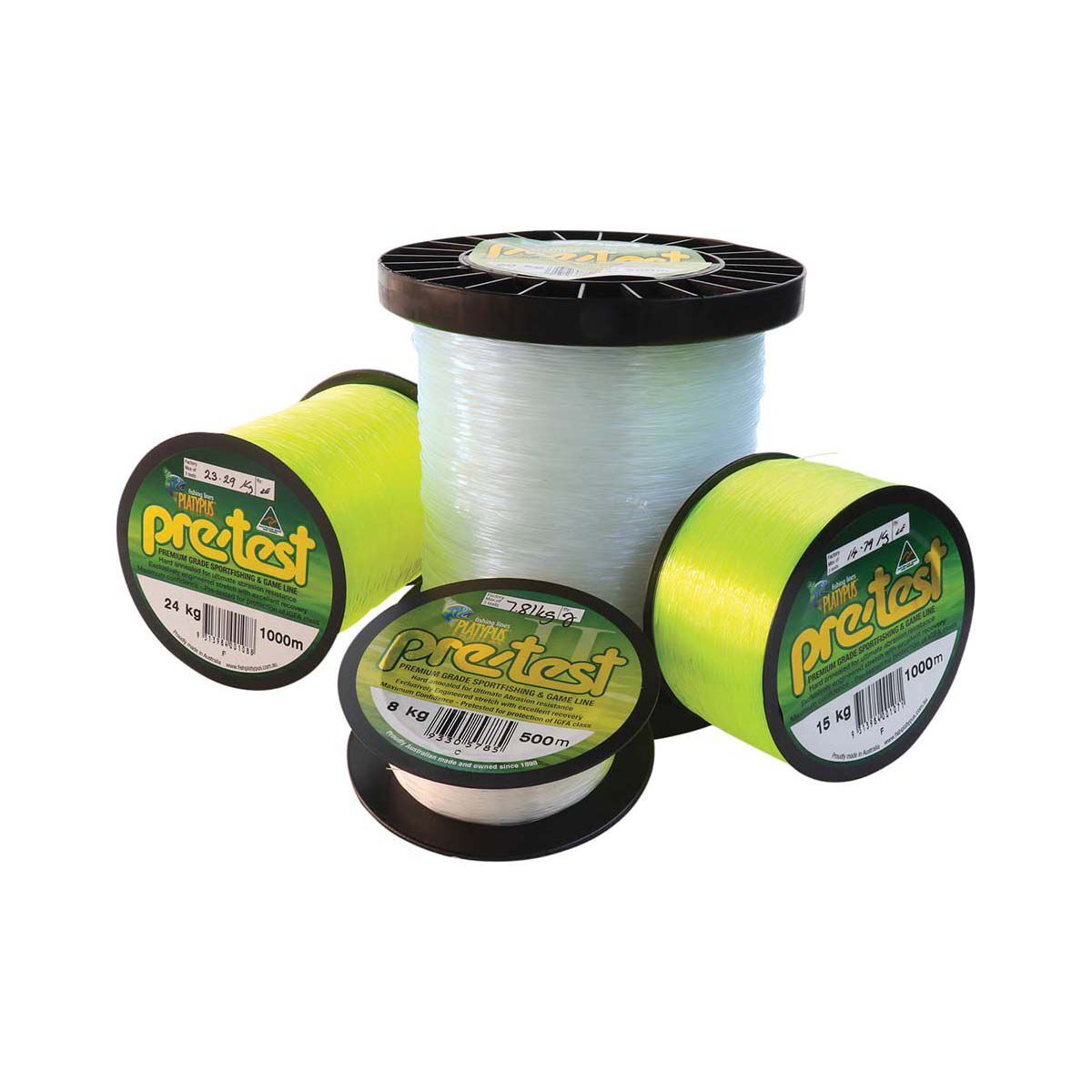 Platypus Pretest Mono Line 1200m Clear 10kg, Clear, bcf_hi-res