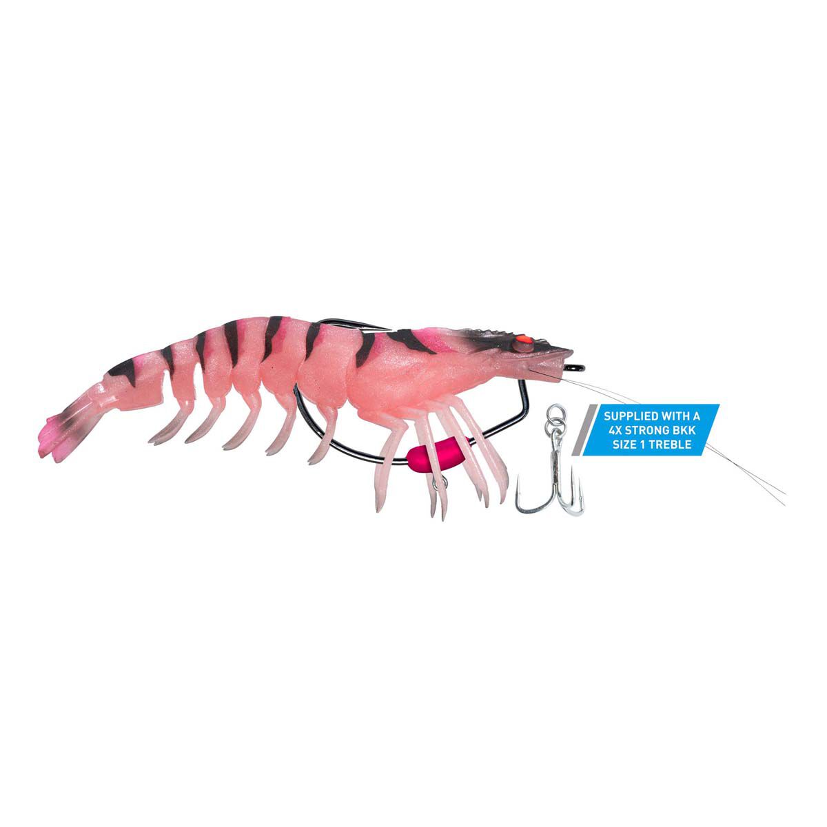 Chasebait Flick Prawn Lure 180mm Pink Devil, Pink Devil, bcf_hi-res