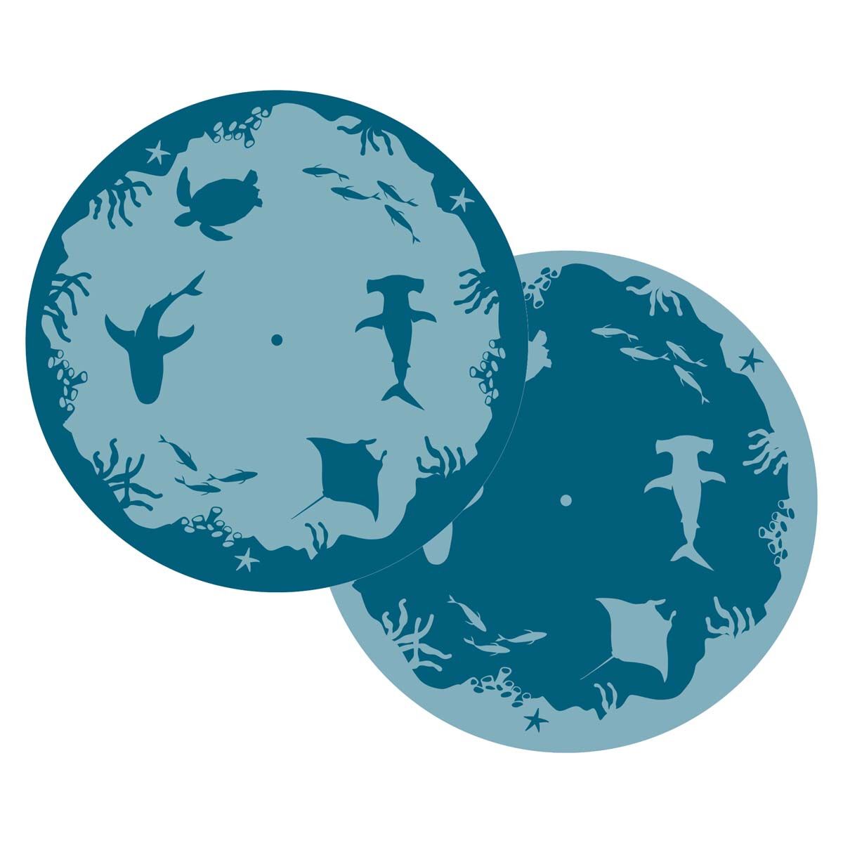 Affordable Camping Mats Round Outdoor Mat 3m Coral Reef with Hole, , bcf_hi-res