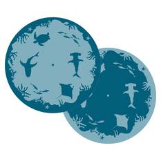 Affordable Camping Mats Round Outdoor Mat 3m Coral Reef with Hole, , bcf_hi-res