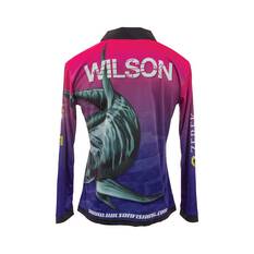 Wilson Women’s Team Sublimated Polo, Pink / Purple, bcf_hi-res