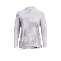 Under Armour Women's Isochill Shorebreak Sublimated Hoodie, White / Halo Gray, bcf_hi-res
