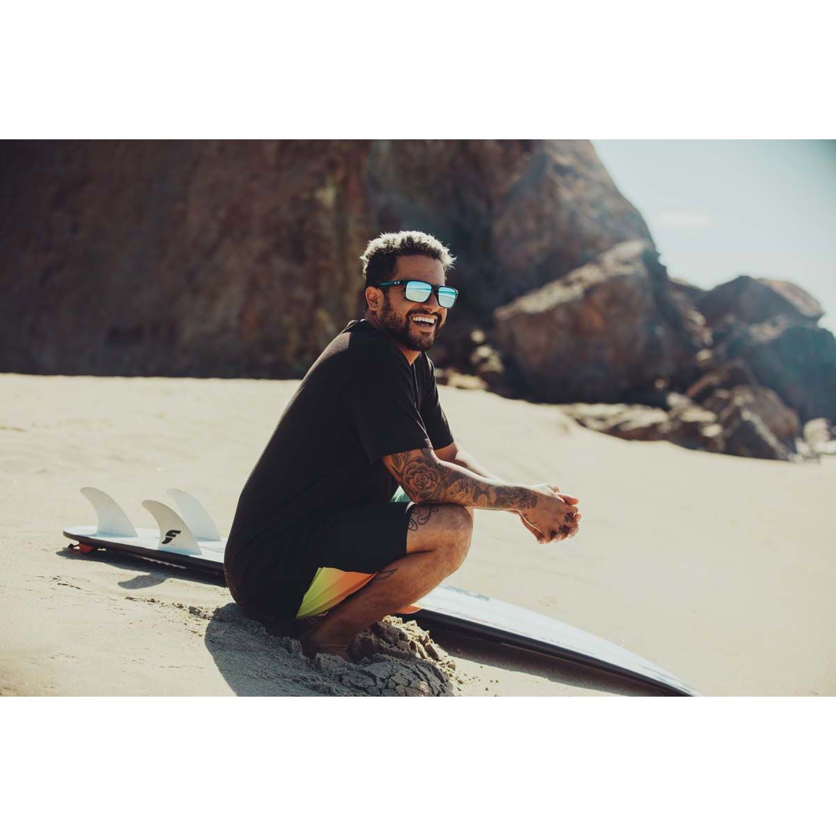 Oakley Holbrook PRIZM Polarised Sunglasses with Green Lens, , bcf_hi-res