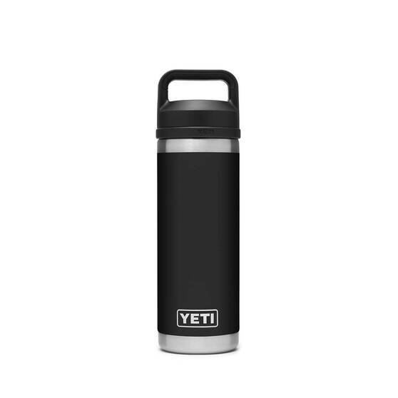 YETI® Rambler® 18 oz (532ml) Bottle with Chug Cap Black, Black, bcf_hi-res