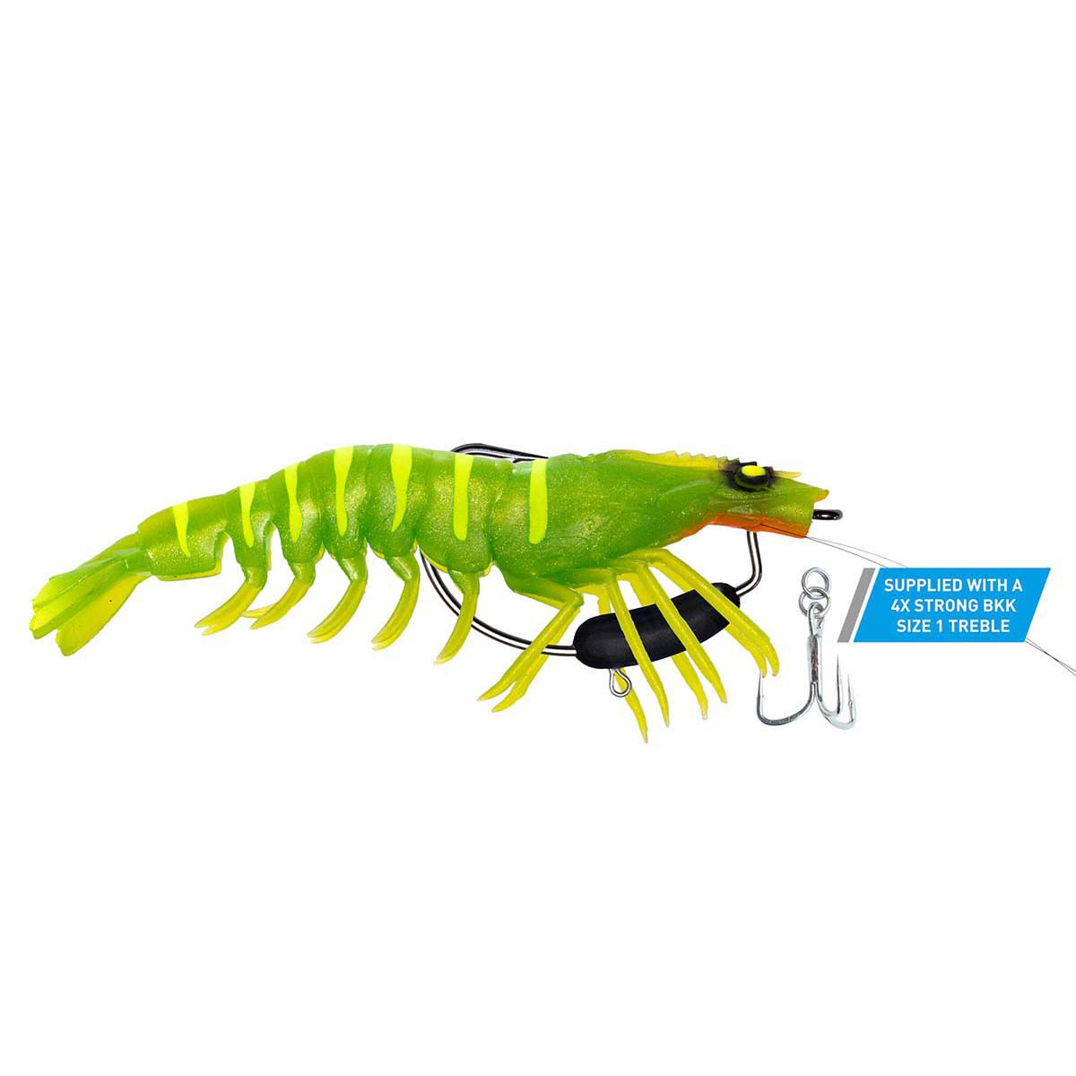 Chasebait Flick Prawn Heavy Lure 180mm Lemon Lime, Lemon Lime, bcf_hi-res