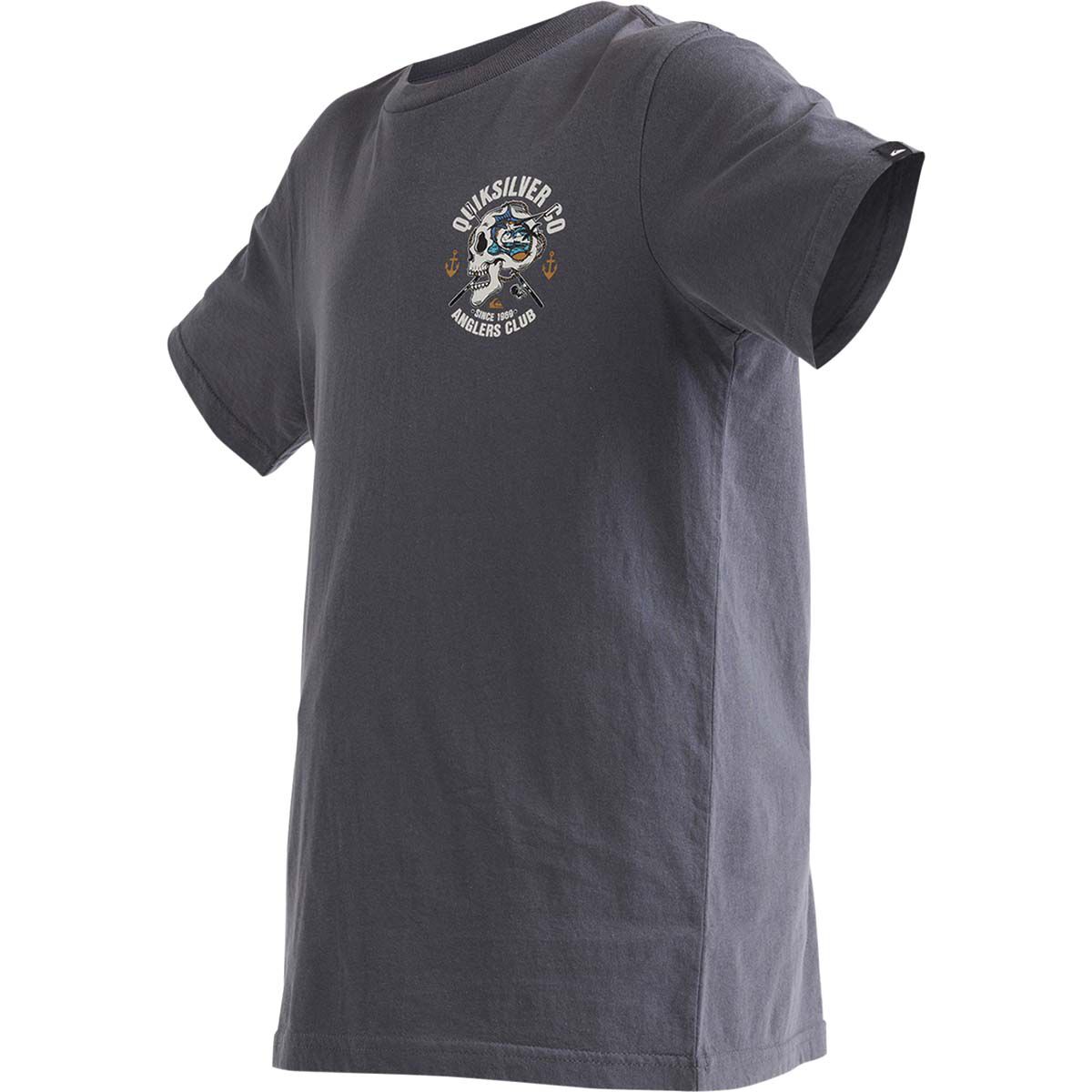Quiksilver Youth Anglers Club Short Sleeve Tee Smoke 8, Smoke, bcf_hi-res