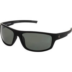 Stingray Flathead Polarised Sunglasses Black with Smoke Lens, , bcf_hi-res
