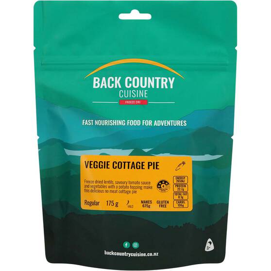 Back Country Cuisine Freeze Dried Veggie Cottage Pie 2 Serves, , bcf_hi-res