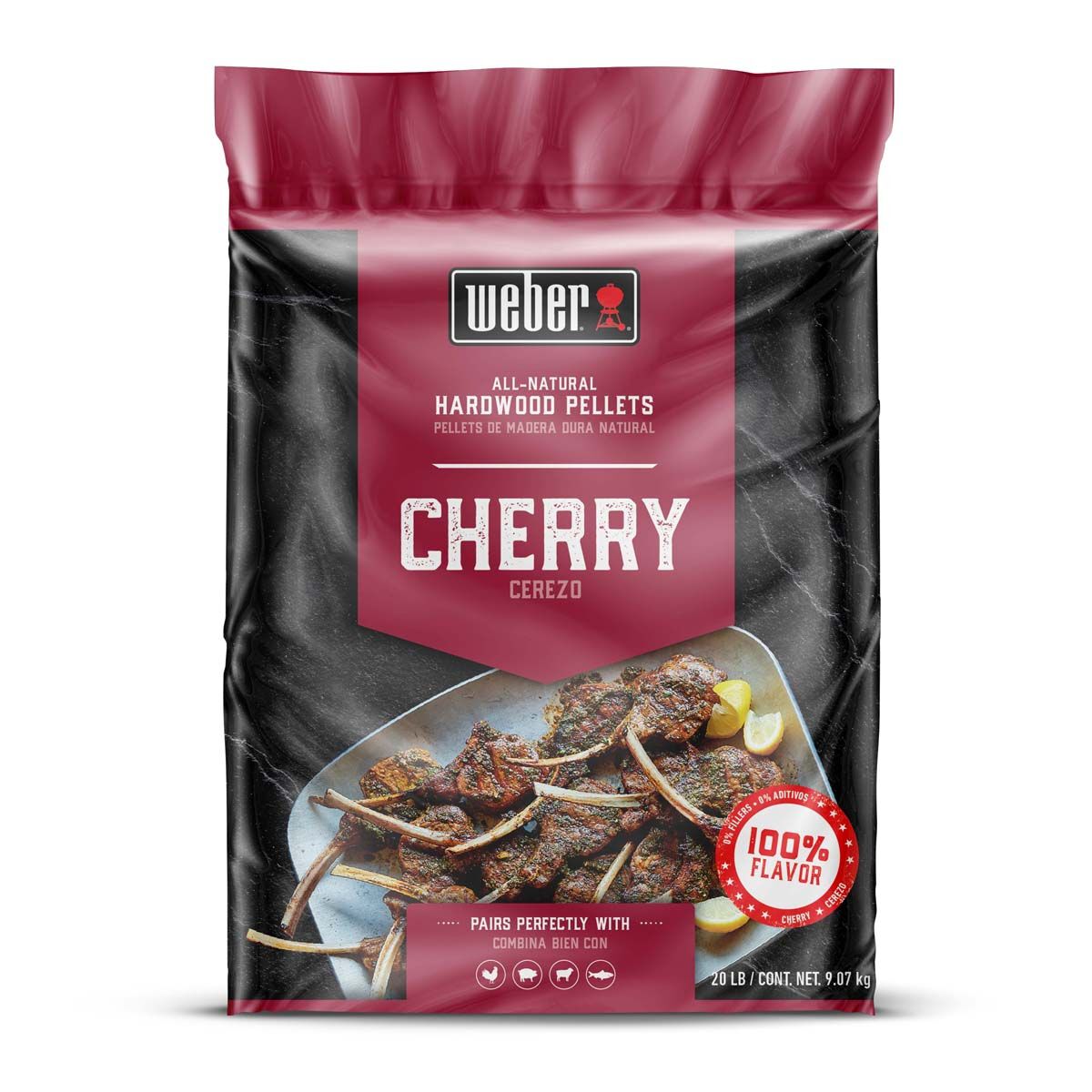 Weber Cherry Blend Hardwood Smoking Pellets, , bcf_hi-res