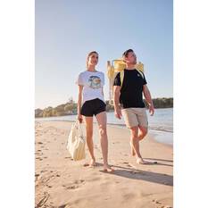 Wanderer Noosa Premium Beach Chair Yellow Stripe 150kg, , bcf_hi-res