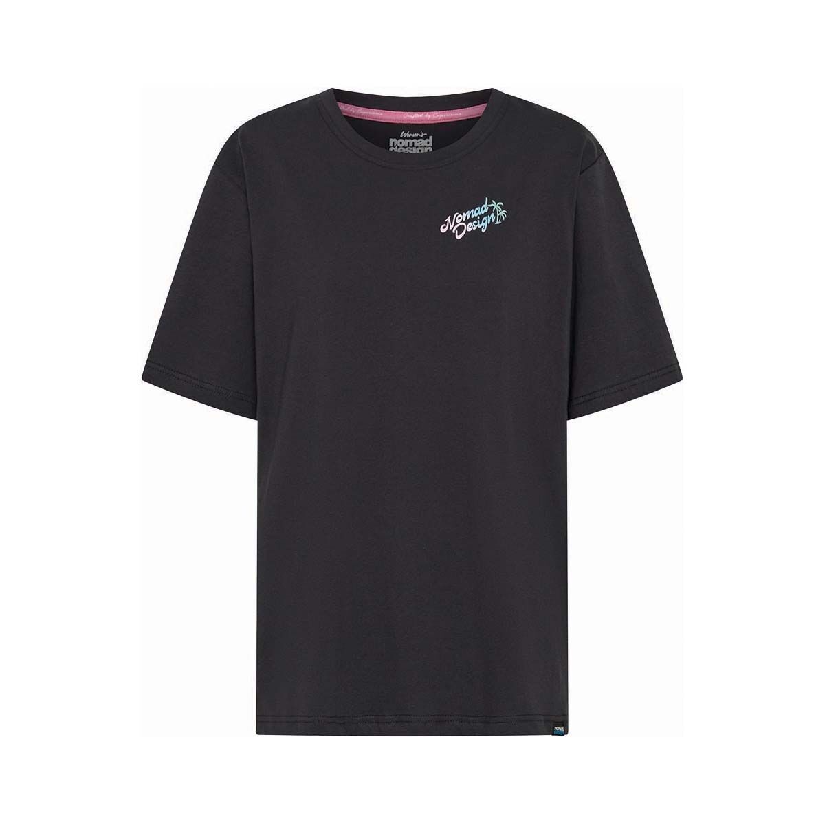 Nomad Women's Tropics Short Sleeve Tee Washed Black 8, Washed Black, bcf_hi-res