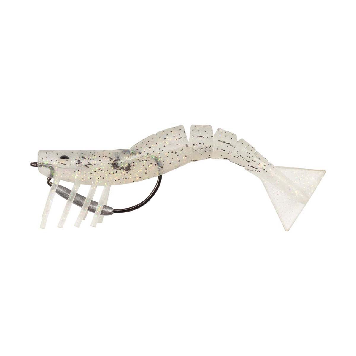 Samaki Live Shrimp Soft Plastic Lure 127mm Ghost Prawn UV, Ghost Prawn UV, bcf_hi-res