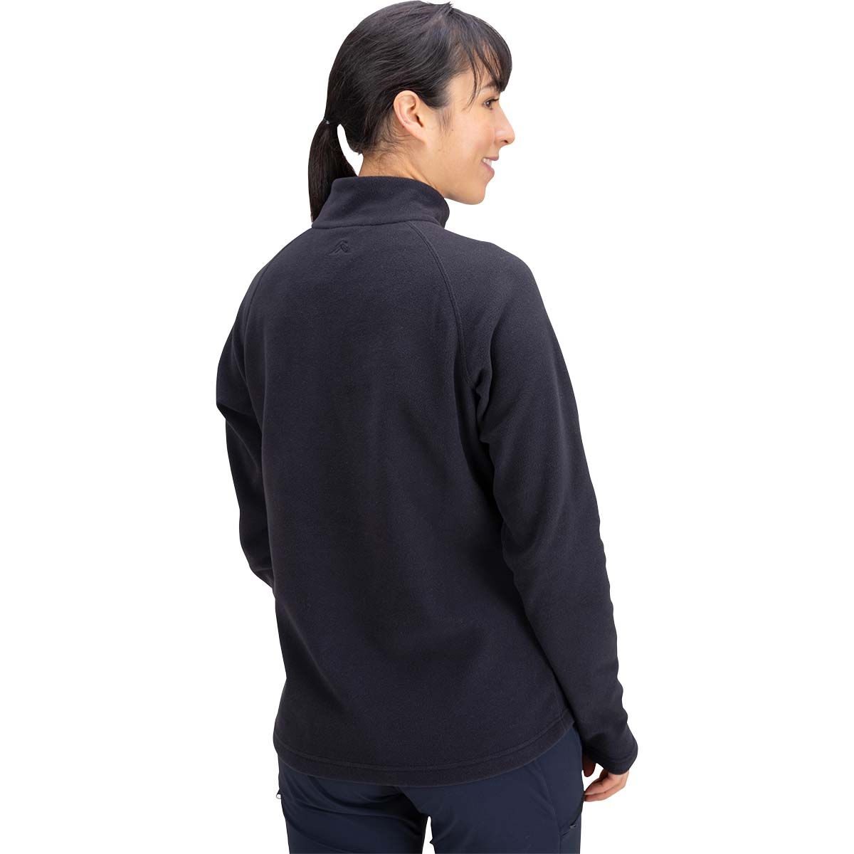 Macpac Women's Tui Fleece Pullover V6 Black 10, Black, bcf_hi-res