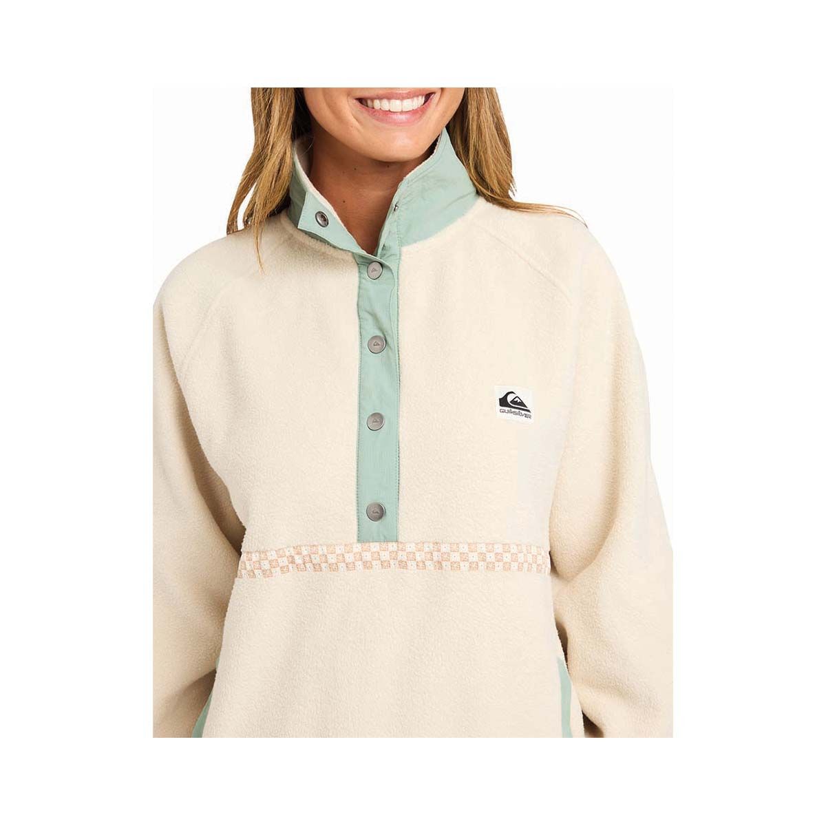 Quiksilver Women&rsquo;s Compass Sherpa Fleece, Sand, bcf_hi-res