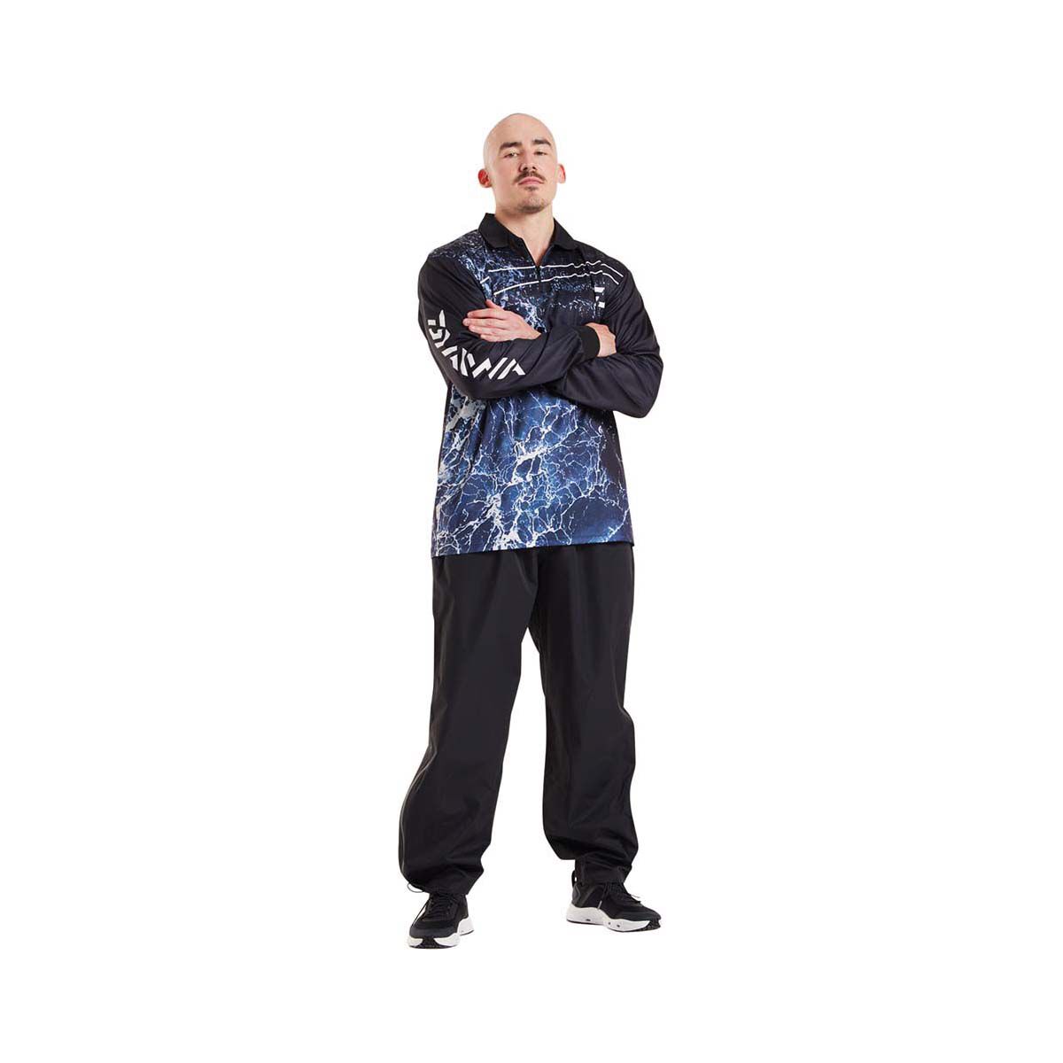 Daiwa Men's Storm Fishing Shirt, Black, bcf_hi-res