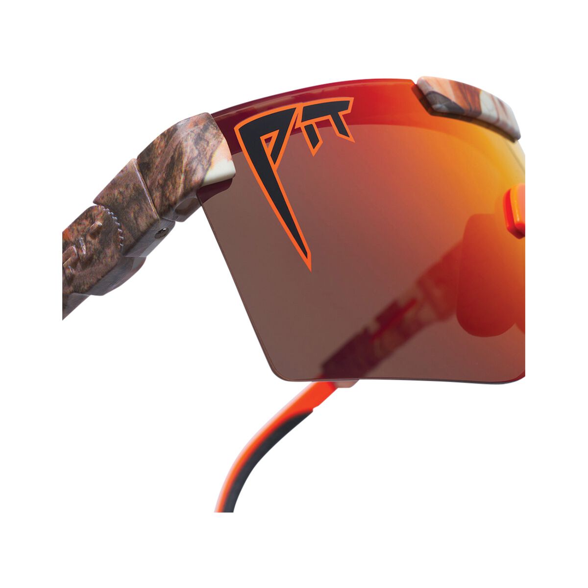 Pit Viper The Actualbush Original Polarised Sunglasses 2.0 Narrow Red, Red, bcf_hi-res