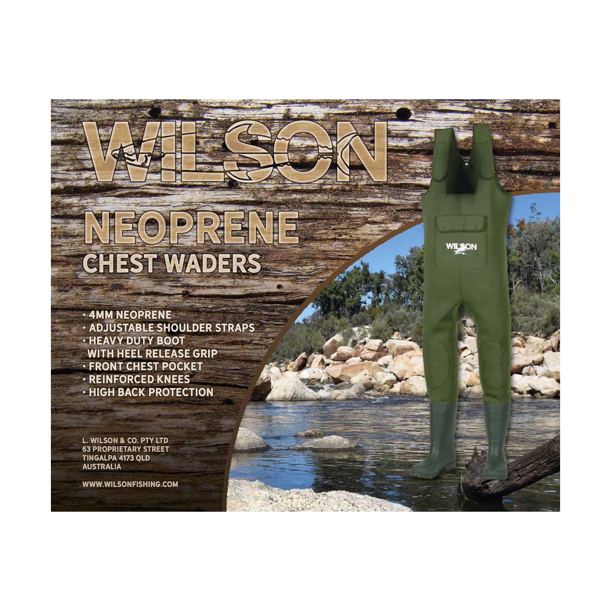 Wilson Neoprene Chest Waders 4mm BCF