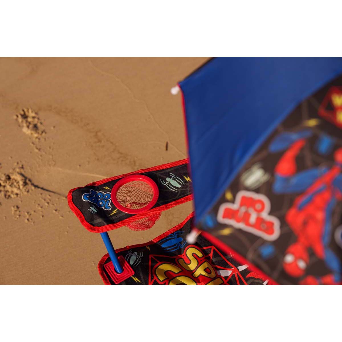 Spiderman Kids Camp Chair with Umbrella 30kg, , bcf_hi-res